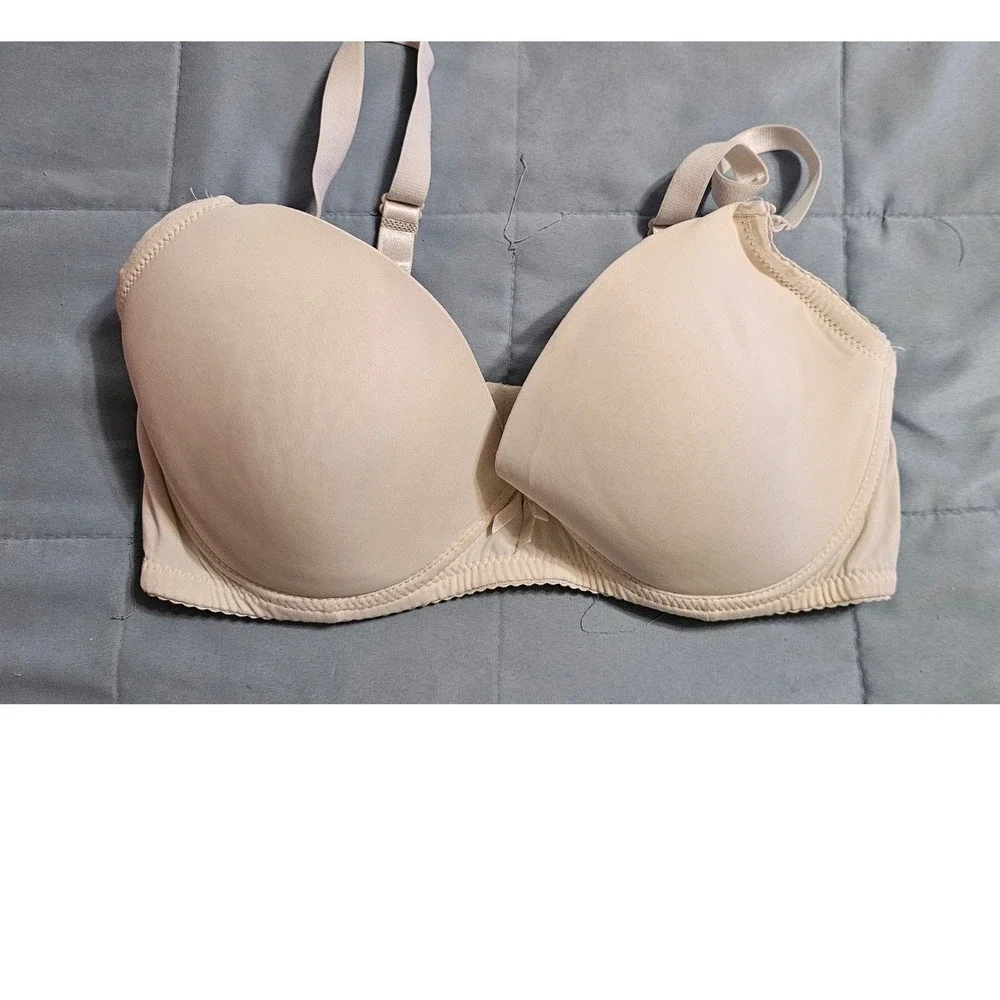 Maidenform Beige Full Coverage‎ T-Shirt Bra 36D RN72409 Smooth Molded Cups